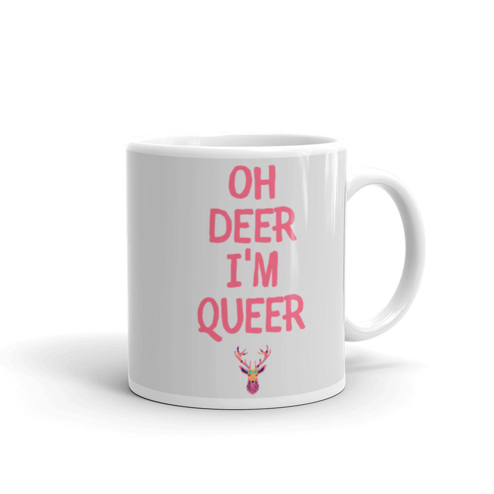  Oh Deer I'm Queer Mug by Queer In The World Originals sold by Queer In The World: The Shop - LGBT Merch Fashion