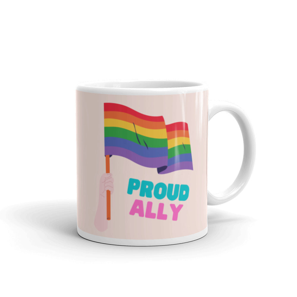  Proud Ally Mug by Queer In The World Originals sold by Queer In The World: The Shop - LGBT Merch Fashion