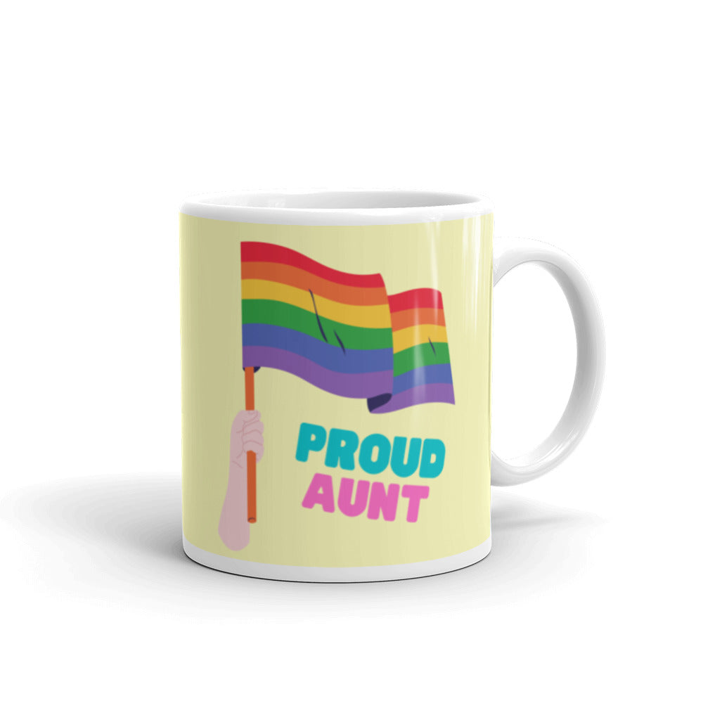  Proud Aunt Mug by Queer In The World Originals sold by Queer In The World: The Shop - LGBT Merch Fashion