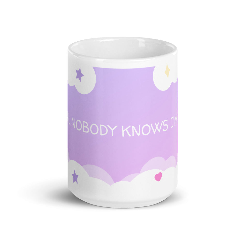  SHHHH. Nobody Knows I'm Gay Mug by Queer In The World Originals sold by Queer In The World: The Shop - LGBT Merch Fashion