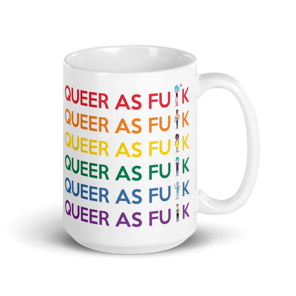  Queer As Fu#k Mug by Queer In The World Originals sold by Queer In The World: The Shop - LGBT Merch Fashion