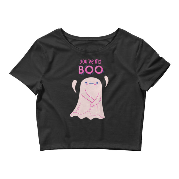 Black You're My Boo! Crop Top by Queer In The World Originals sold by Queer In The World: The Shop - LGBT Merch Fashion