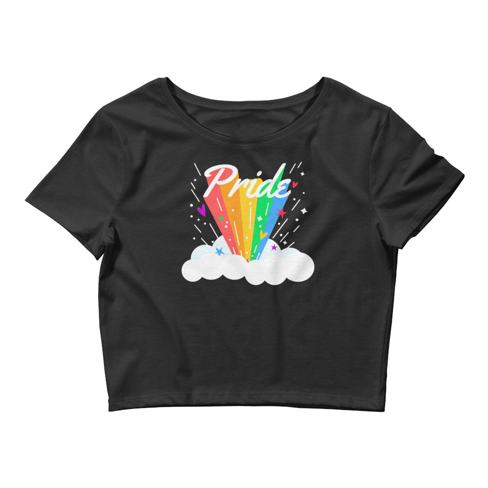 Black Pride Rainbow Crop Top by Queer In The World Originals sold by Queer In The World: The Shop - LGBT Merch Fashion