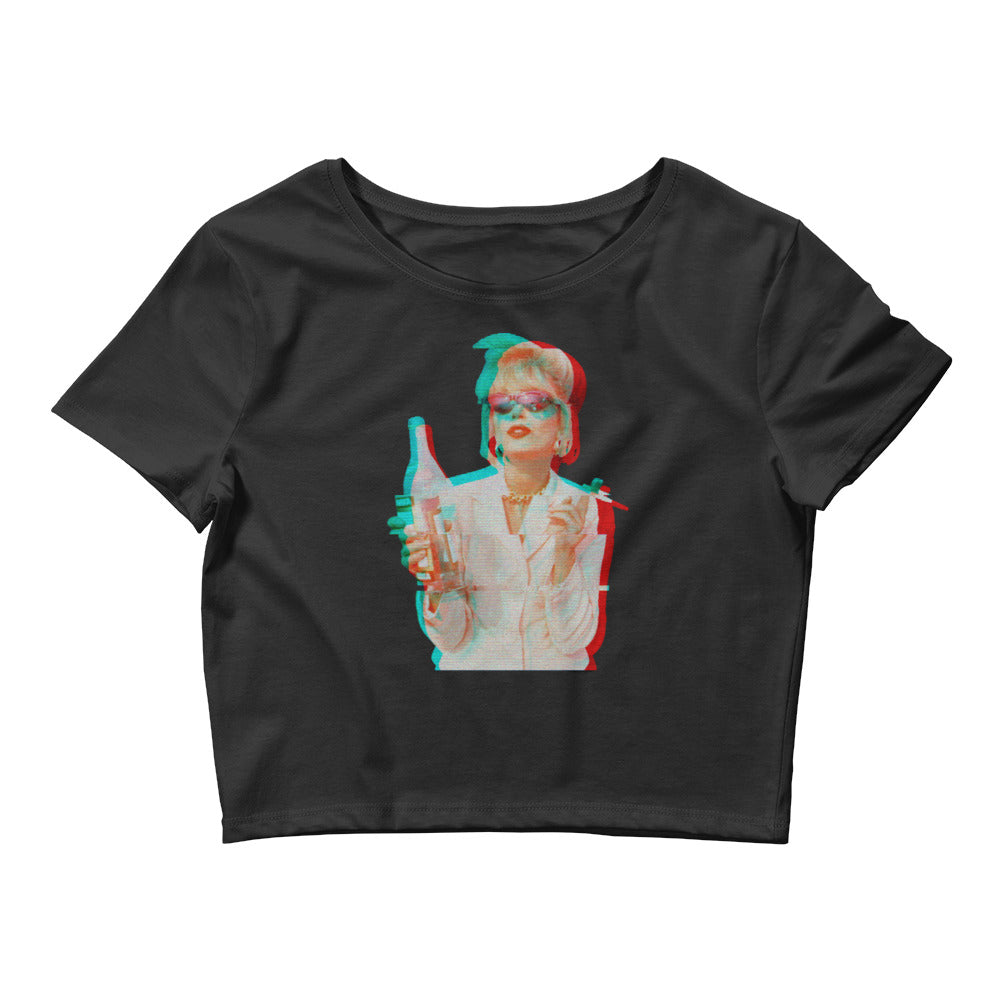 Black Patsy Stone Absolutely Fabulous Crop Top by Queer In The World Originals sold by Queer In The World: The Shop - LGBT Merch Fashion