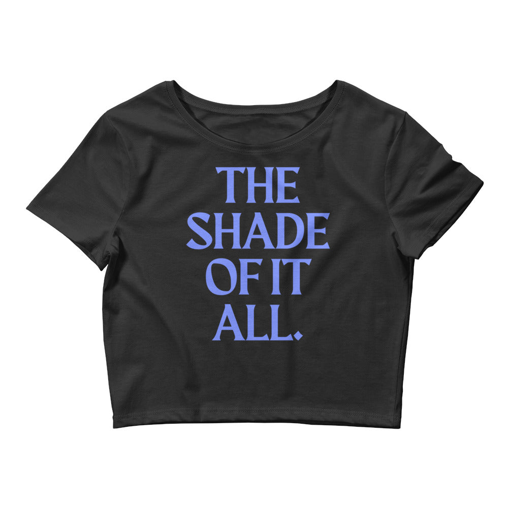 Black The Shade Of It All Crop Top by Queer In The World Originals sold by Queer In The World: The Shop - LGBT Merch Fashion