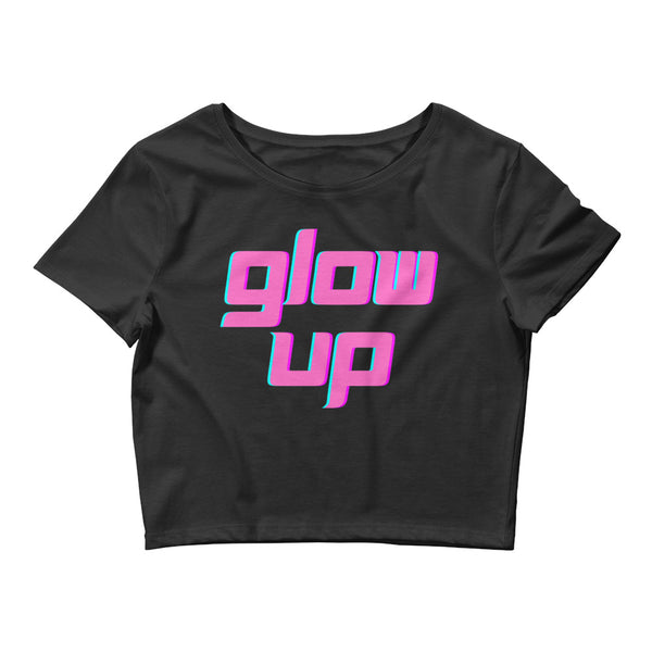 Black Glow Up Crop Top by Queer In The World Originals sold by Queer In The World: The Shop - LGBT Merch Fashion