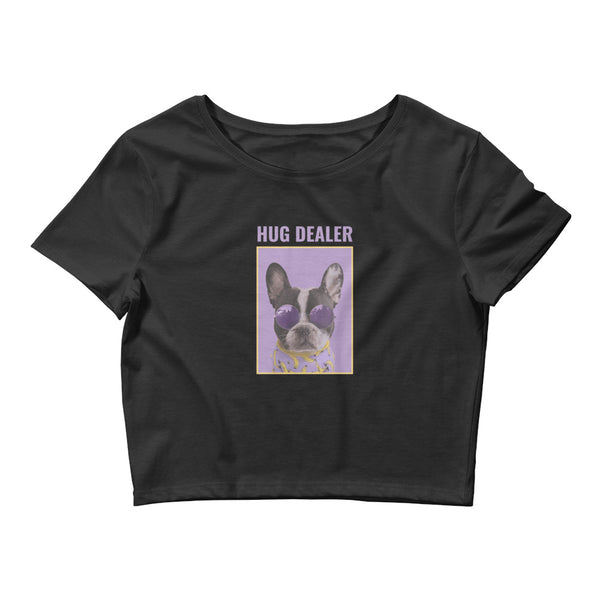 Black Hug Dealer Crop Top by Queer In The World Originals sold by Queer In The World: The Shop - LGBT Merch Fashion