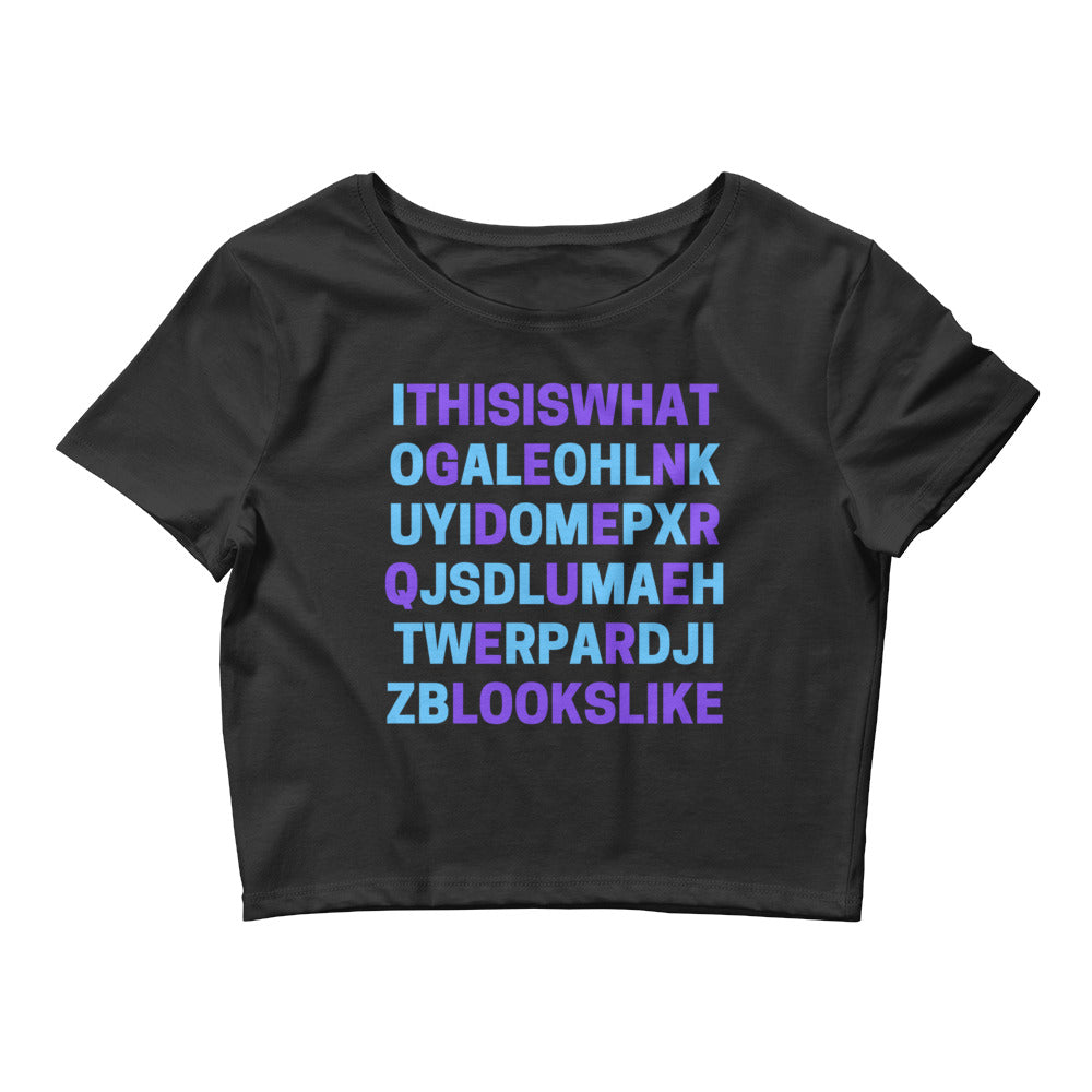 Black This Is What Genderqueer Looks Like Crop Top by Queer In The World Originals sold by Queer In The World: The Shop - LGBT Merch Fashion