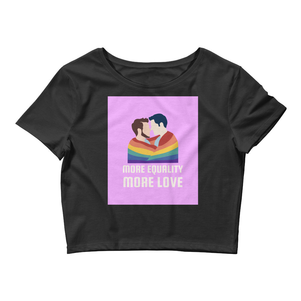 Black LGBT Couple Crop Top by Queer In The World Originals sold by Queer In The World: The Shop - LGBT Merch Fashion