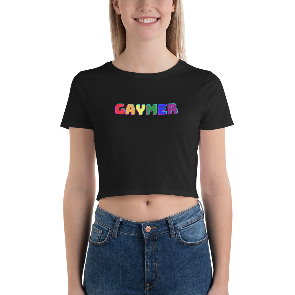 Black Gaymer Crop Top by Queer In The World Originals sold by Queer In The World: The Shop - LGBT Merch Fashion