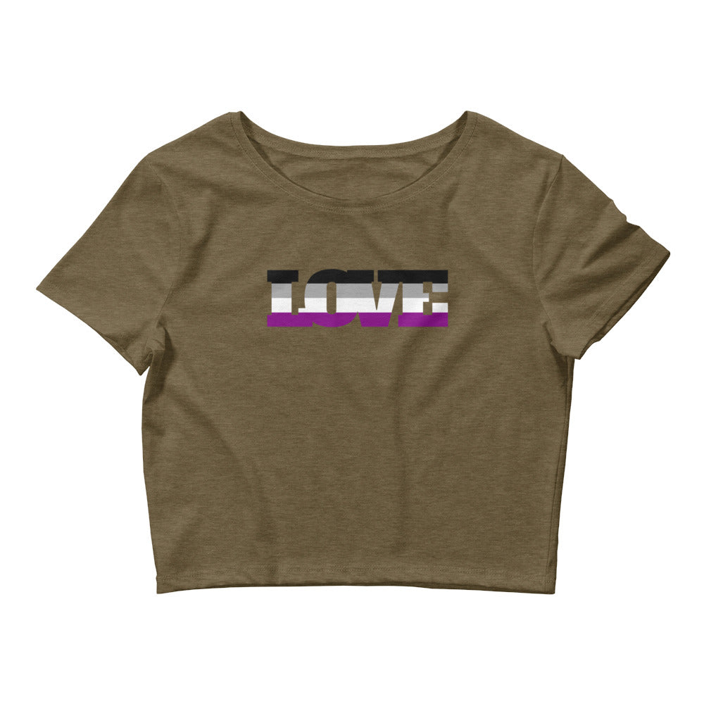  Asexual Love Crop Top by Queer In The World Originals sold by Queer In The World: The Shop - LGBT Merch Fashion