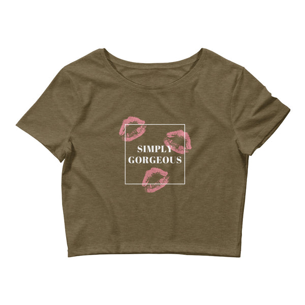 Heather Olive Simply Gorgeous Crop Top by Queer In The World Originals sold by Queer In The World: The Shop - LGBT Merch Fashion