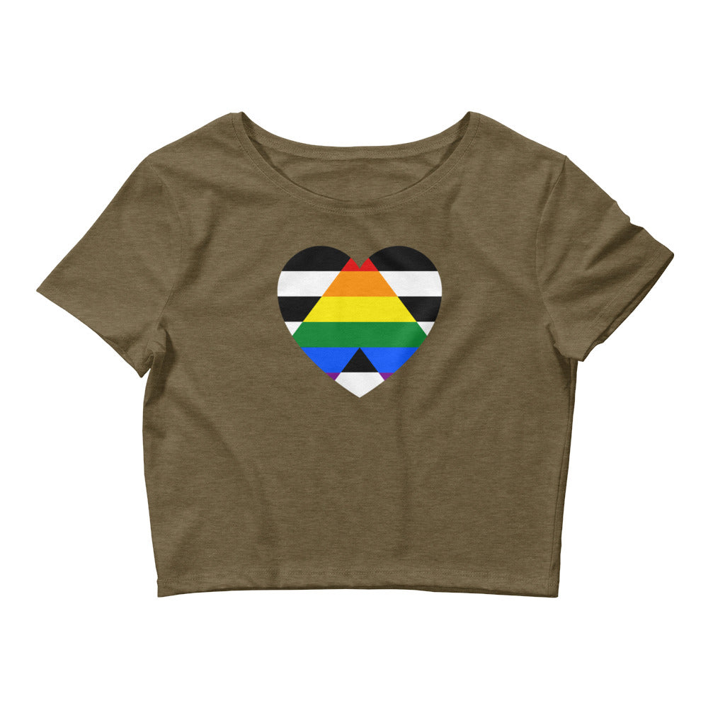  LGBTQ Ally Crop Top by Queer In The World Originals sold by Queer In The World: The Shop - LGBT Merch Fashion