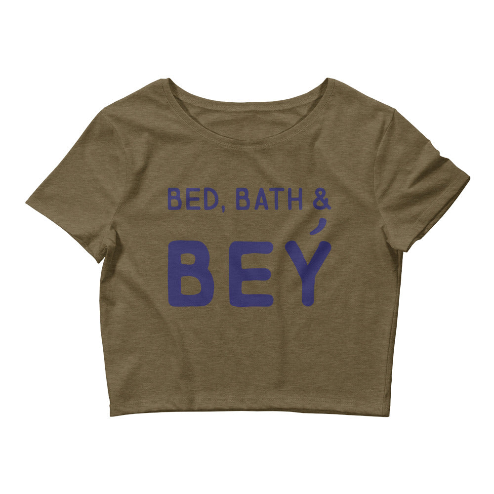 Heather Olive Bed, Bath & Bey Crop Top by Queer In The World Originals sold by Queer In The World: The Shop - LGBT Merch Fashion