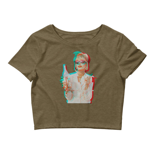 Heather Olive Patsy Stone Absolutely Fabulous Crop Top by Queer In The World Originals sold by Queer In The World: The Shop - LGBT Merch Fashion