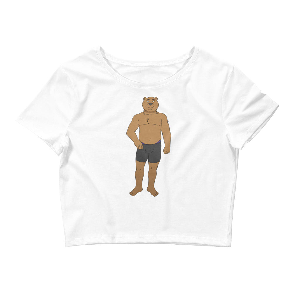 White Gay Cub Crop Top by Queer In The World Originals sold by Queer In The World: The Shop - LGBT Merch Fashion