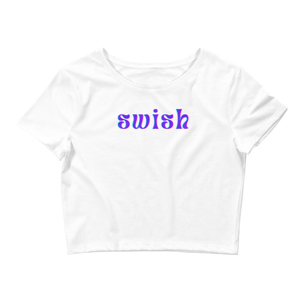 White Swish Crop Top by Queer In The World Originals sold by Queer In The World: The Shop - LGBT Merch Fashion
