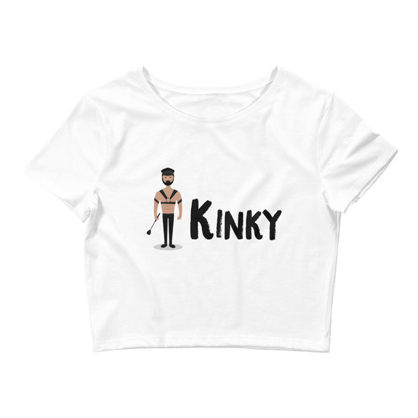 White Kinky Crop Top by Queer In The World Originals sold by Queer In The World: The Shop - LGBT Merch Fashion