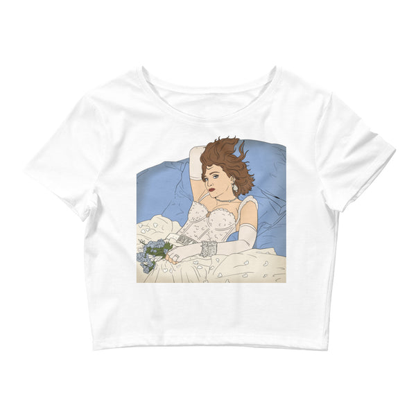 White Madonna Like A Virgin Crop Top by Queer In The World Originals sold by Queer In The World: The Shop - LGBT Merch Fashion