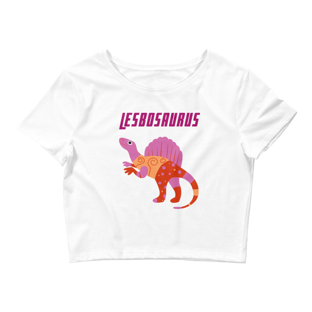 White Lesbosaurus Crop Top by Queer In The World Originals sold by Queer In The World: The Shop - LGBT Merch Fashion
