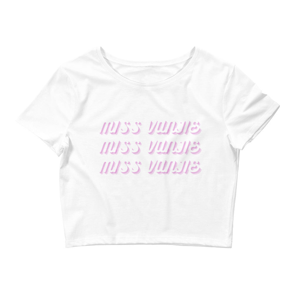 White Miss Vanjie Crop Top by Queer In The World Originals sold by Queer In The World: The Shop - LGBT Merch Fashion