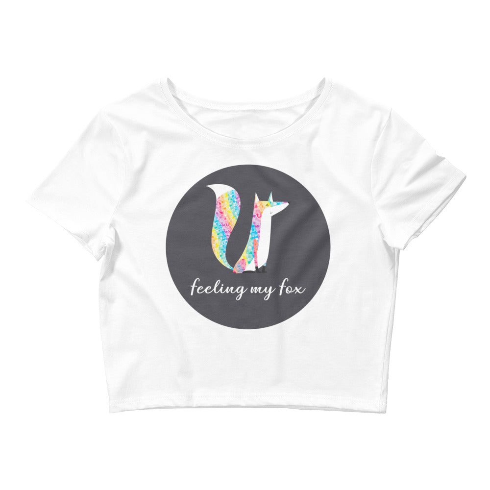 White Feeling My Fox Crop Top by Queer In The World Originals sold by Queer In The World: The Shop - LGBT Merch Fashion