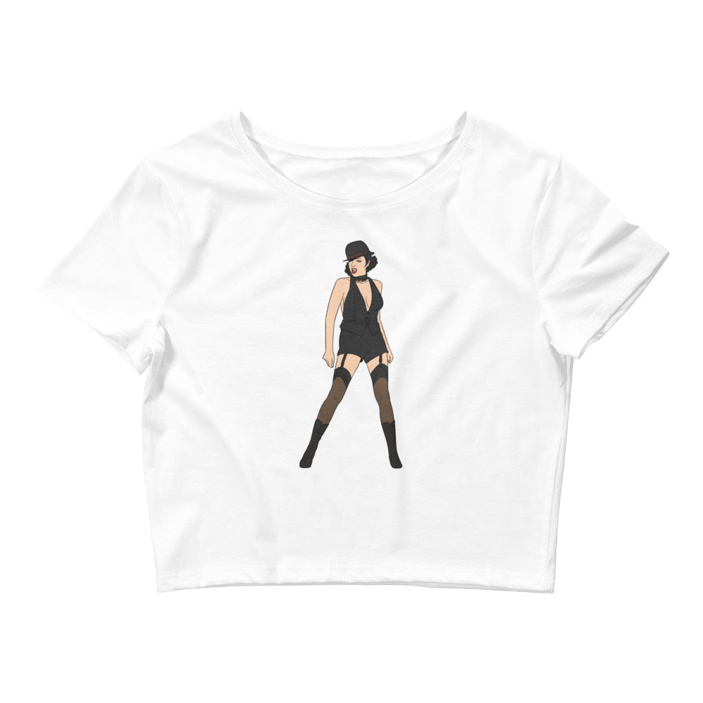 White Liza Minnelli Crop Top by Queer In The World Originals sold by Queer In The World: The Shop - LGBT Merch Fashion