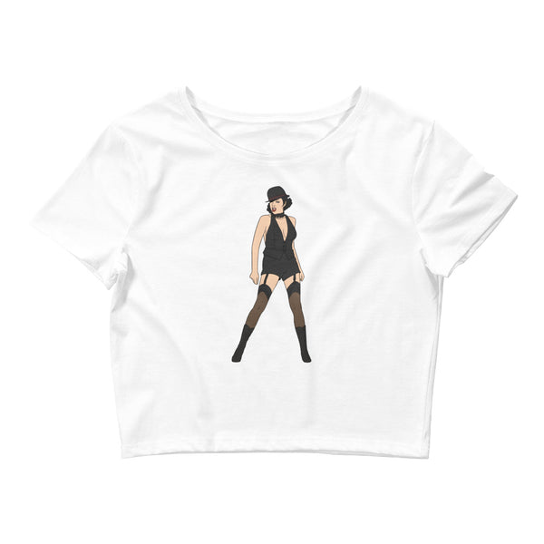 White Liza Minnelli Crop Top by Queer In The World Originals sold by Queer In The World: The Shop - LGBT Merch Fashion