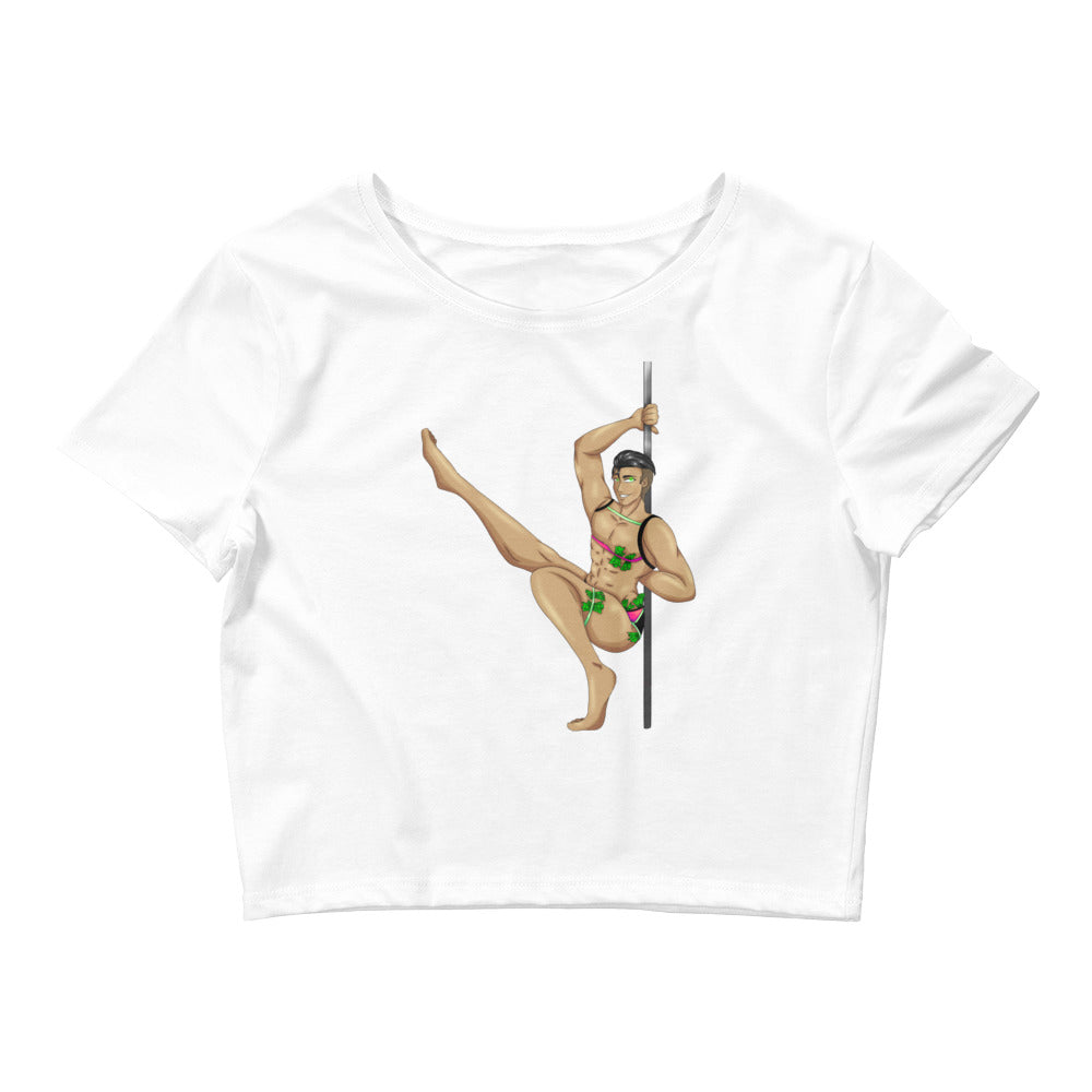 White Gay Gogo Dancer Crop Top by Queer In The World Originals sold by Queer In The World: The Shop - LGBT Merch Fashion