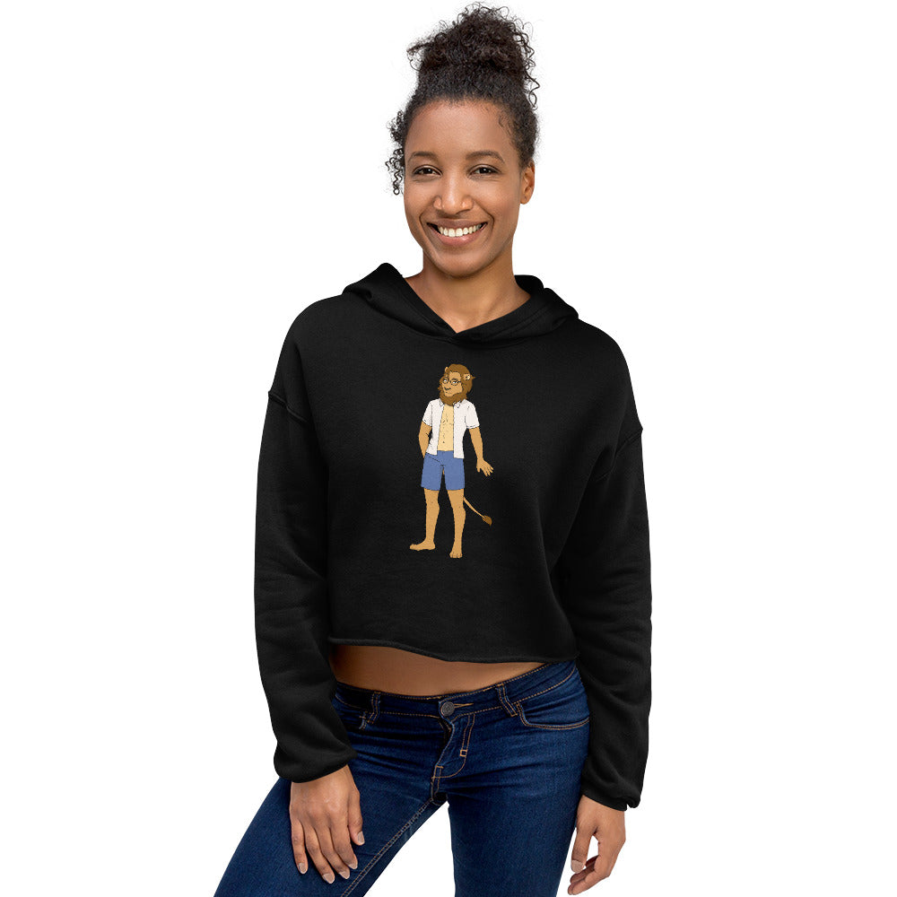 Black Gay Nerd Crop Hoodie by Queer In The World Originals sold by Queer In The World: The Shop - LGBT Merch Fashion