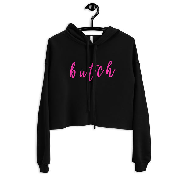 Black Butch Crop Hoodie by Queer In The World Originals sold by Queer In The World: The Shop - LGBT Merch Fashion