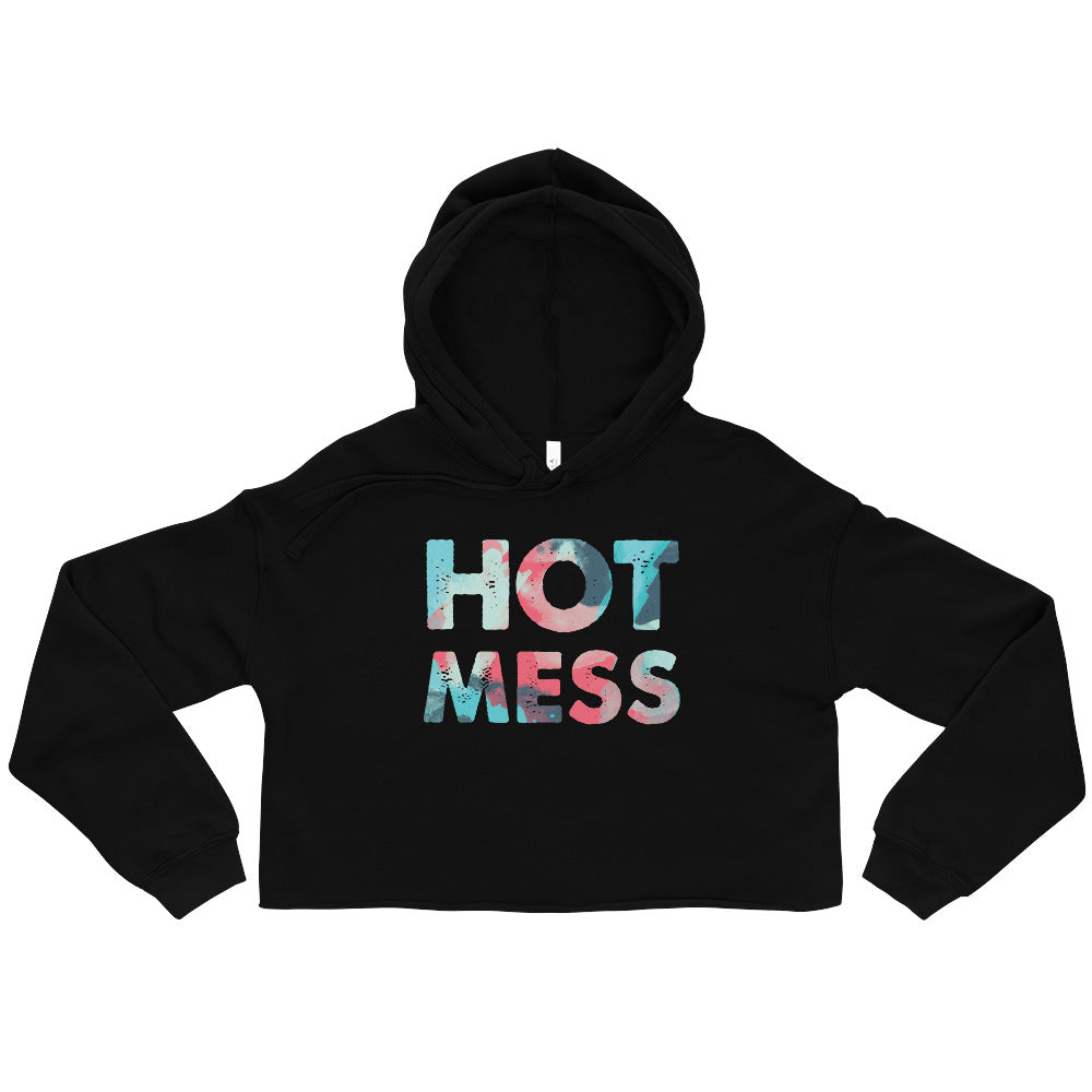  Hot Mess Crop Hoodie by Queer In The World Originals sold by Queer In The World: The Shop - LGBT Merch Fashion