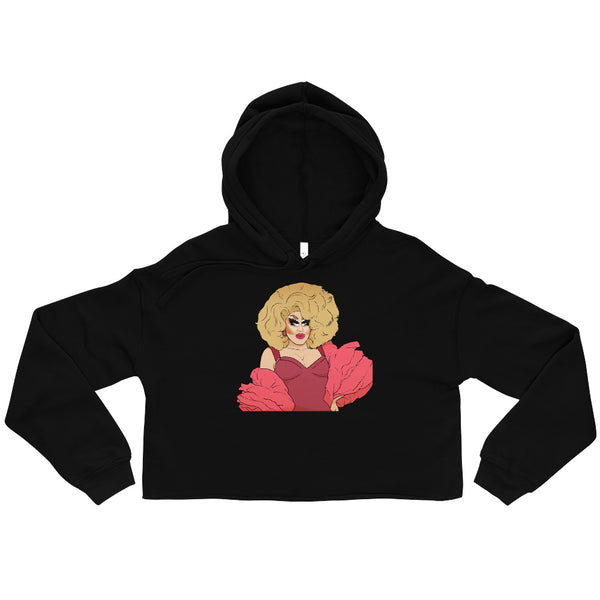 Black Sassy Trixie Mattel Crop Hoodie by Queer In The World Originals sold by Queer In The World: The Shop - LGBT Merch Fashion