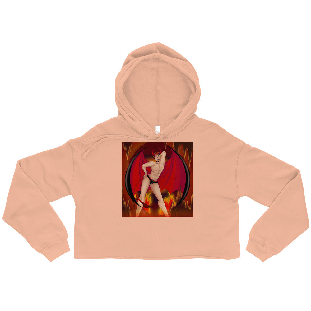  The Demon Of Homosexuality Crop Hoodie by Queer In The World Originals sold by Queer In The World: The Shop - LGBT Merch Fashion