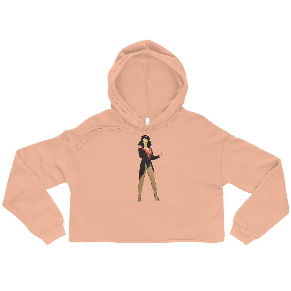  Cher Burlesque Crop Hoodie by Queer In The World Originals sold by Queer In The World: The Shop - LGBT Merch Fashion