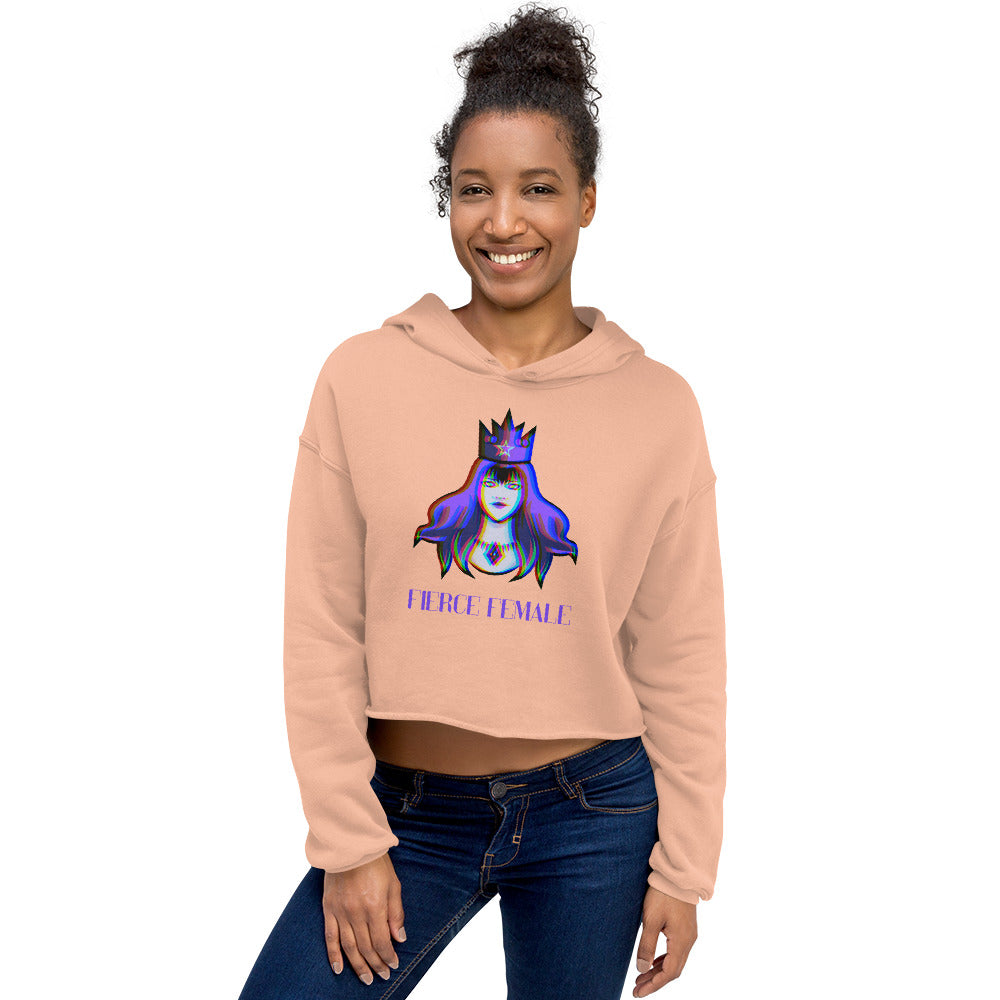  Fierce Female Crop Hoodie by Queer In The World Originals sold by Queer In The World: The Shop - LGBT Merch Fashion