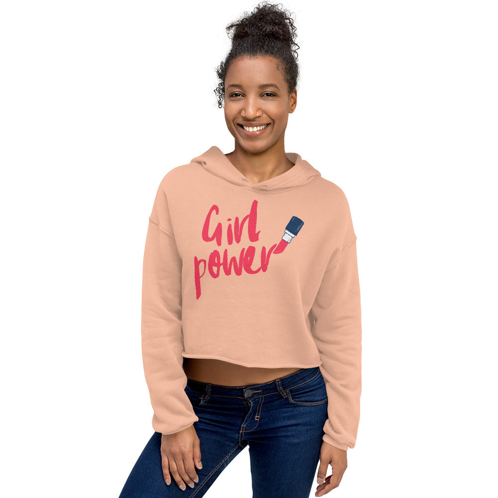  Girl Power Crop Hoodie by Queer In The World Originals sold by Queer In The World: The Shop - LGBT Merch Fashion