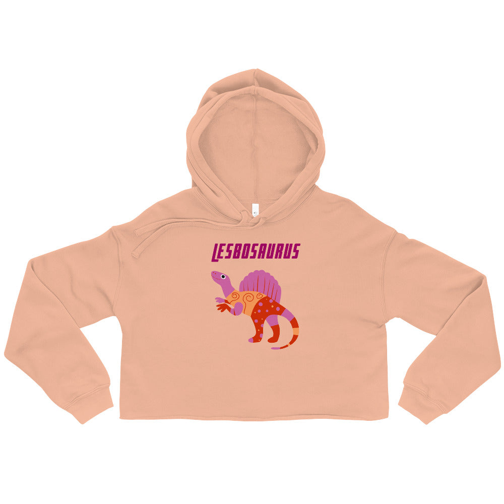  Lesbosaurus Crop Hoodie by Queer In The World Originals sold by Queer In The World: The Shop - LGBT Merch Fashion