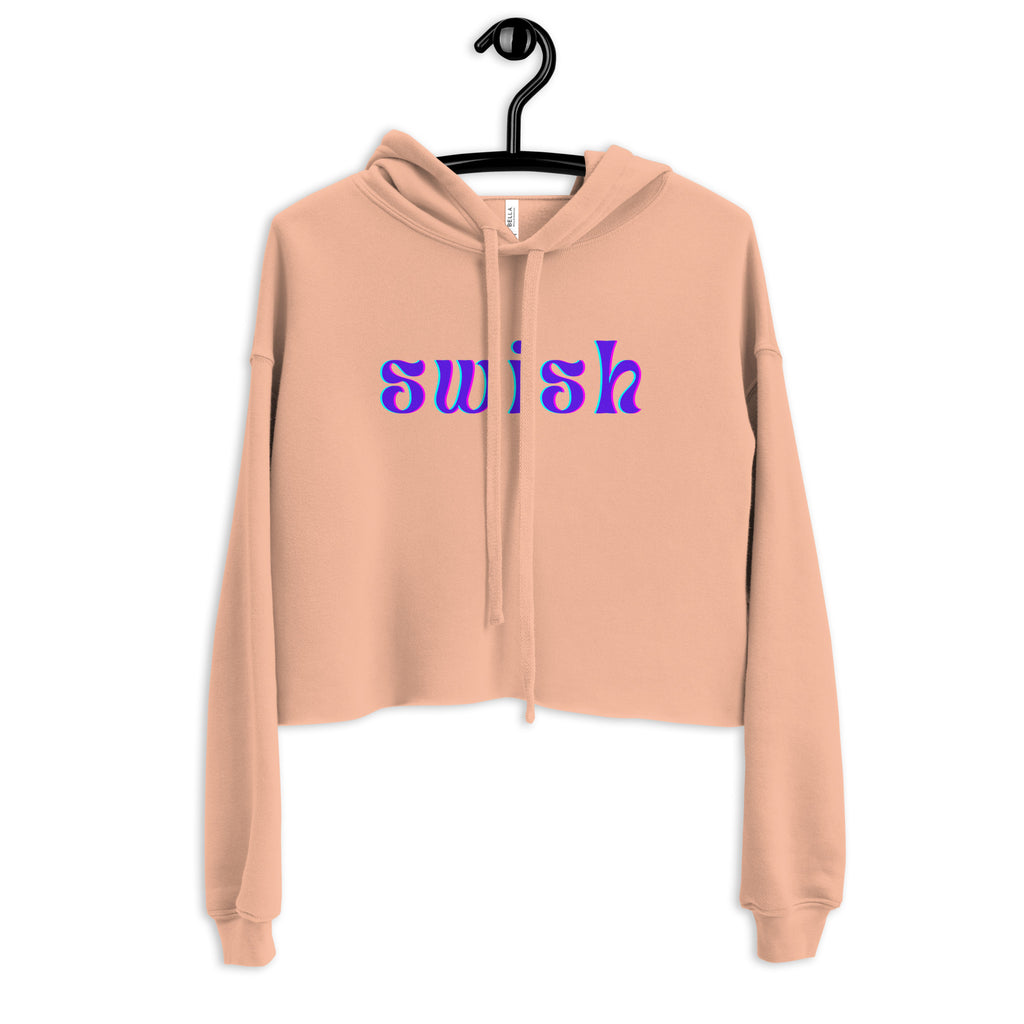 Peach Swish Crop Hoodie by Queer In The World Originals sold by Queer In The World: The Shop - LGBT Merch Fashion