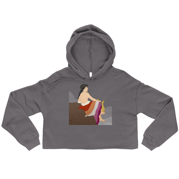 Storm Sappho of Lesbos Crop Hoodie by Queer In The World Originals sold by Queer In The World: The Shop - LGBT Merch Fashion