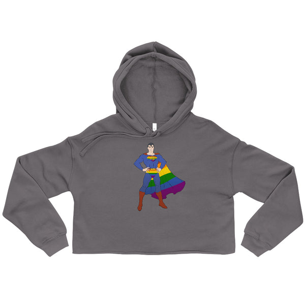 Storm Gay Geek Crop Hoodie by Queer In The World Originals sold by Queer In The World: The Shop - LGBT Merch Fashion