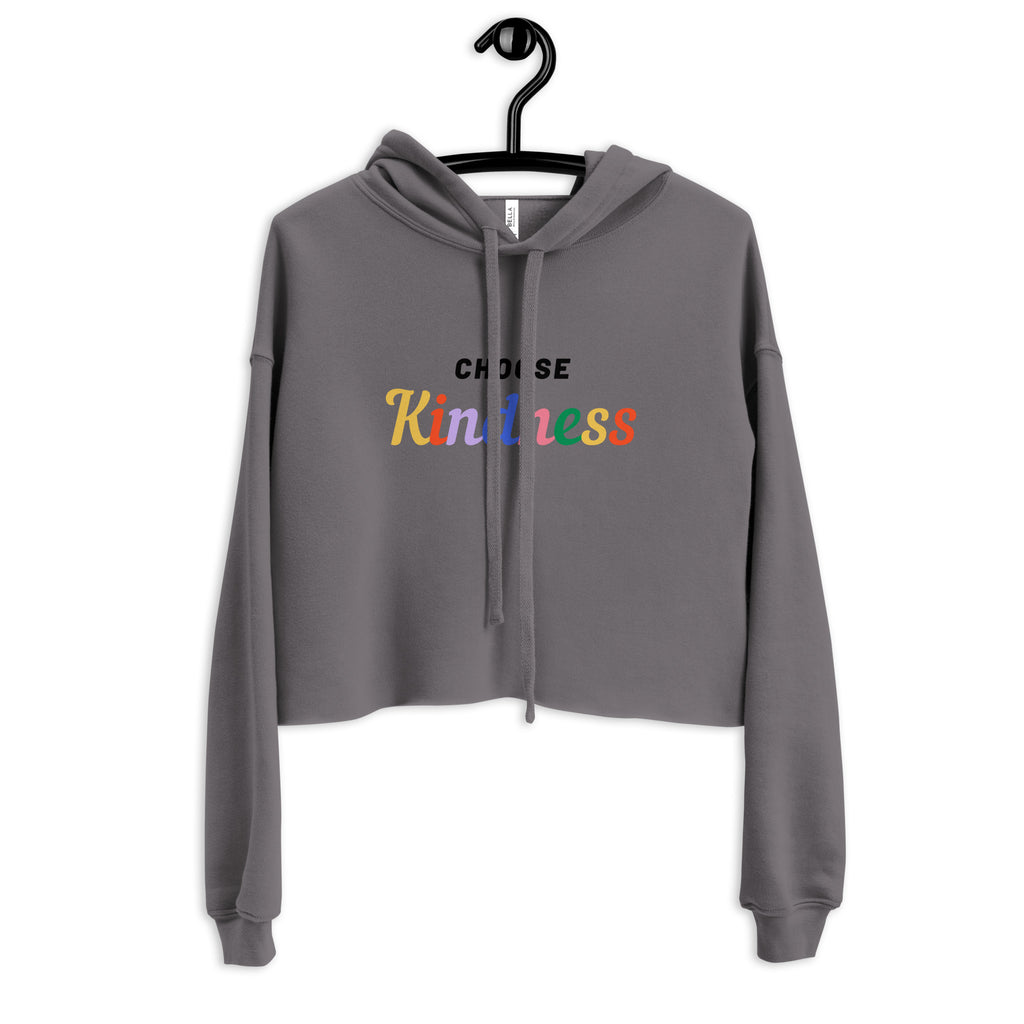 Storm Choose Kindness Crop Hoodie by Queer In The World Originals sold by Queer In The World: The Shop - LGBT Merch Fashion