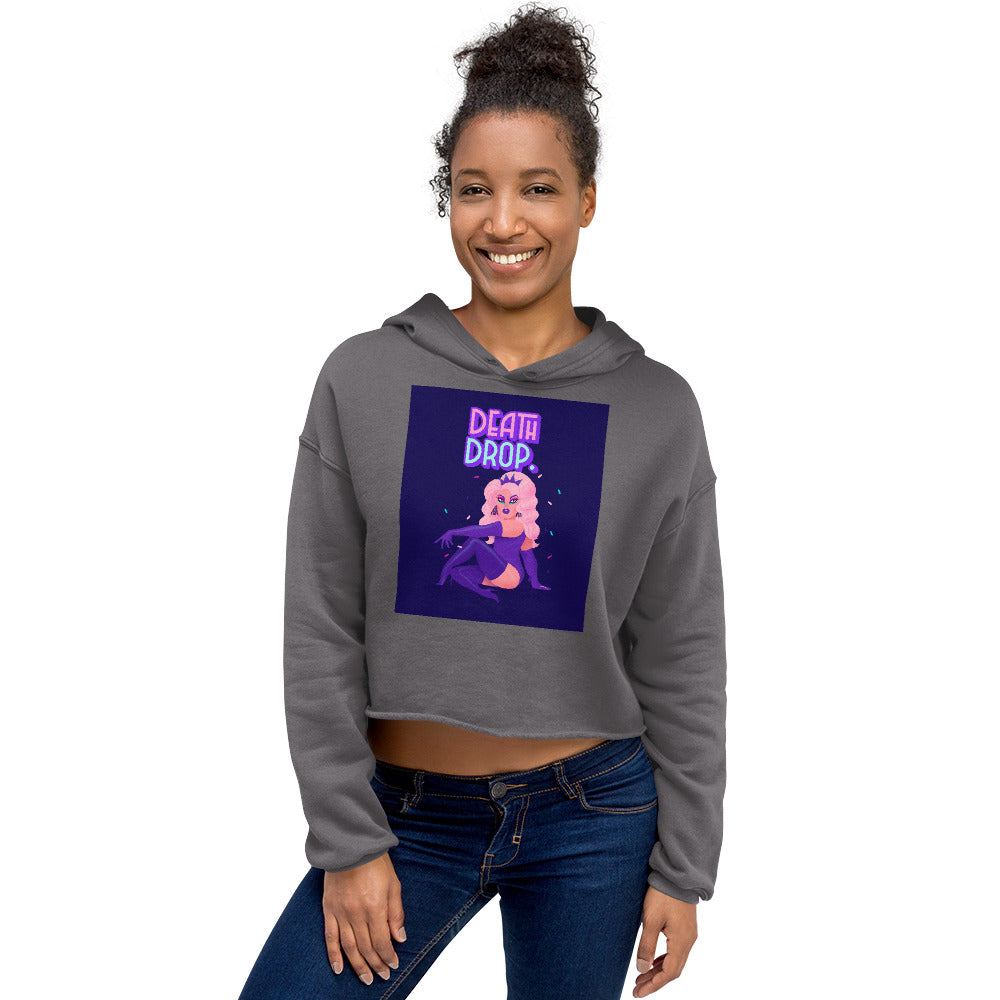 Storm Death Drop Crop Hoodie by Queer In The World Originals sold by Queer In The World: The Shop - LGBT Merch Fashion