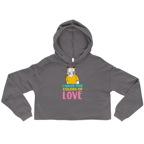Storm I Have The Colors Of Love Crop Hoodie by Queer In The World Originals sold by Queer In The World: The Shop - LGBT Merch Fashion