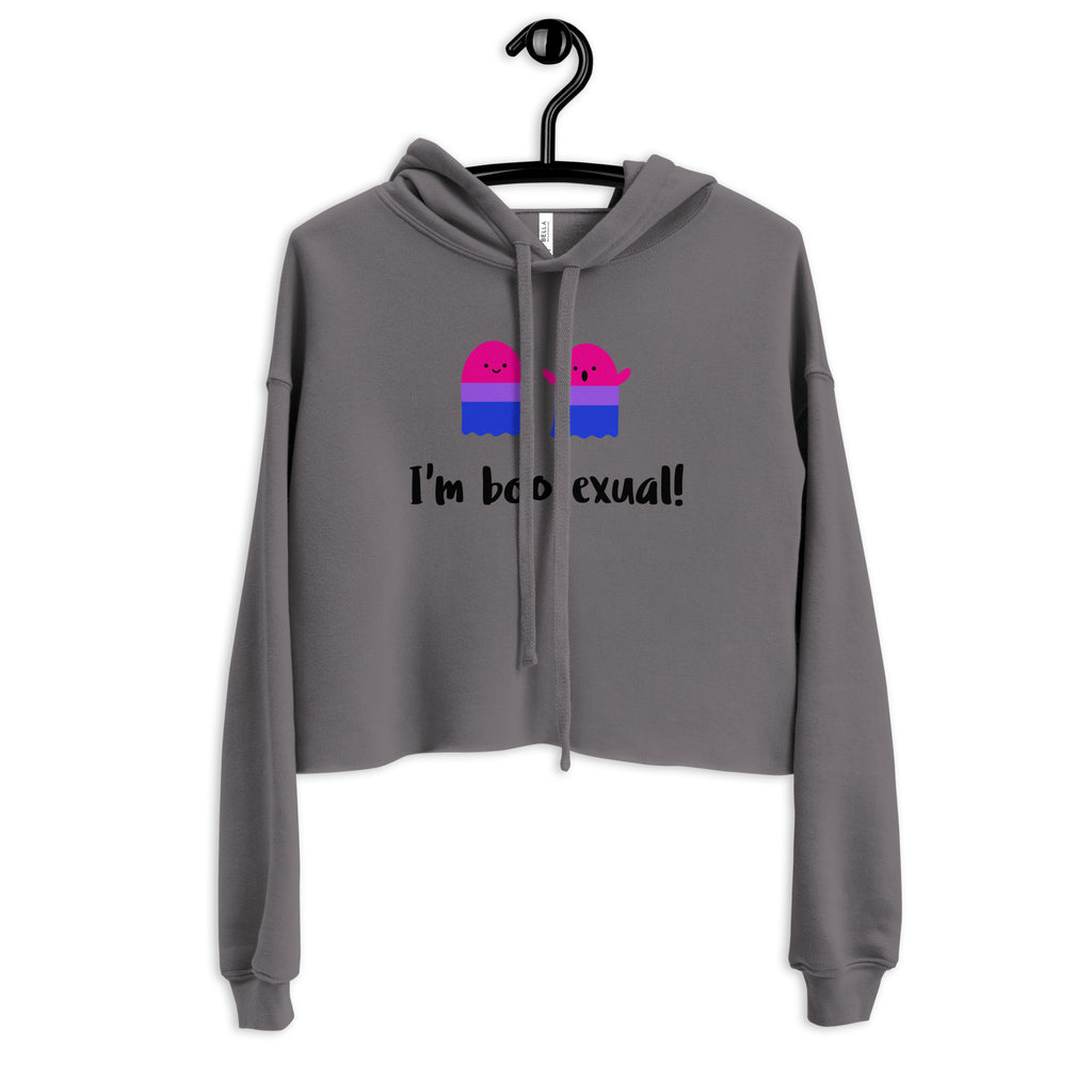 Storm I'm Boosexual Crop Hoodie by Queer In The World Originals sold by Queer In The World: The Shop - LGBT Merch Fashion